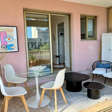 - Plages - Parking Prive - Terrasse Vue 아파트 주앙레핑